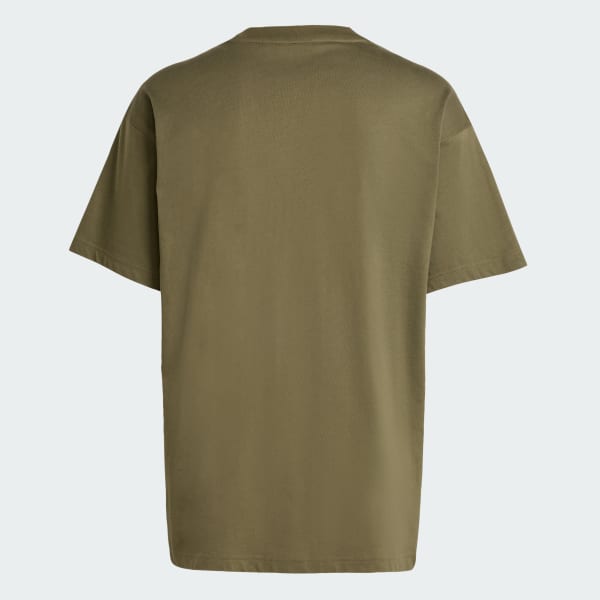 Green Essential Color Logo Oversized Tee