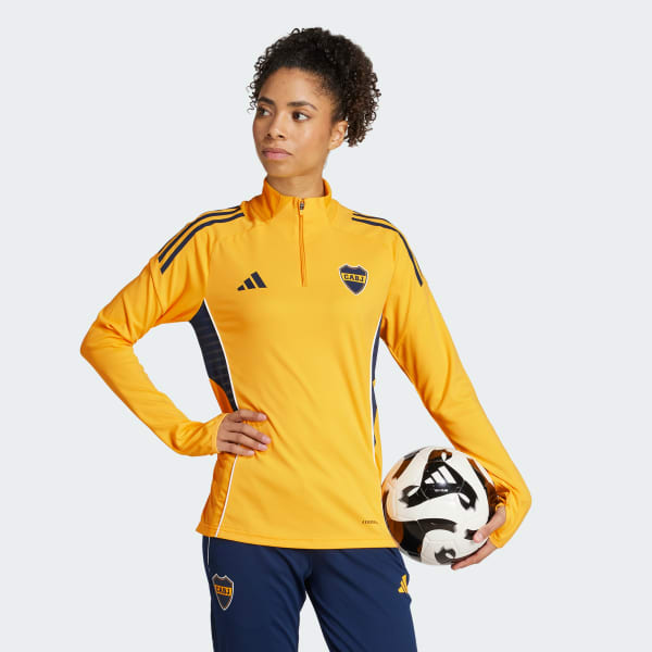 Amarillo Buzo de Entrenamiento de Boca Juniors Tiro 25 Competition (Mujer)