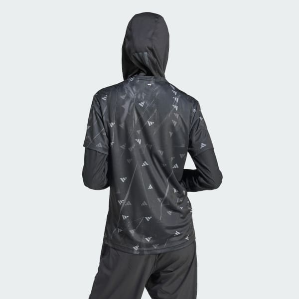 Negro Playera Run It Brand Love