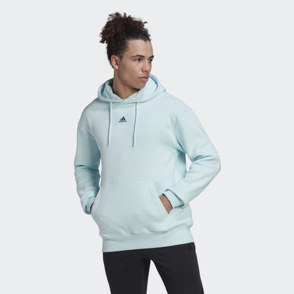 Azul Sudadera con capucha Essentials FeelVivid Cotton Fleece Drop Shoulder