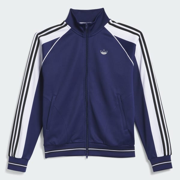 Adidas Track Jacket Blue/White Stripes – New2You LX