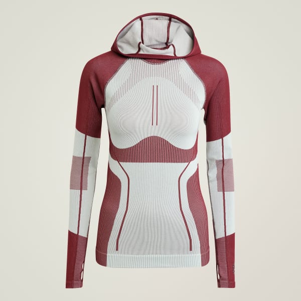 adidas by Stella McCartney TrueNature Ski Seamless Long Sleeve Hooded Long Sleeve Top