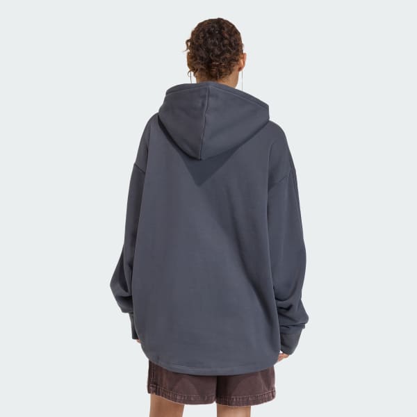 Negro SUDADERA CON GORRO OVERSIZE