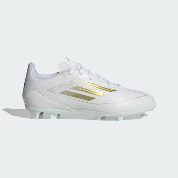 White F50 League Firm/Multi-Ground Cleats Kids