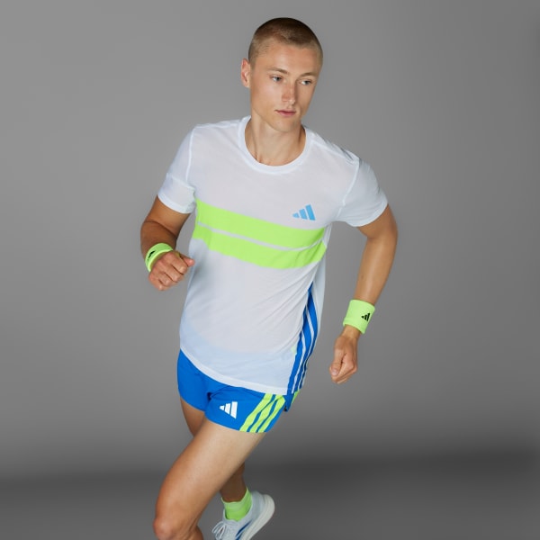 Blanco Polera Running Adizero Retro