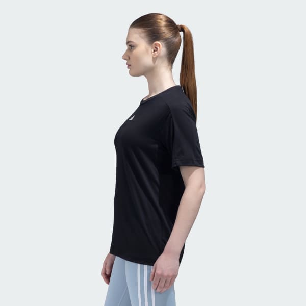 Black TRAINING ESSENTIALS CREWNECK TEE