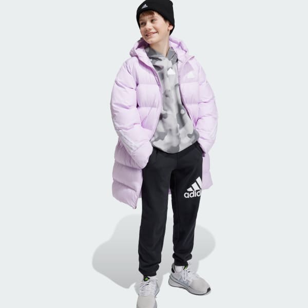 Lila Future Icons Long Padded Kids Jacke