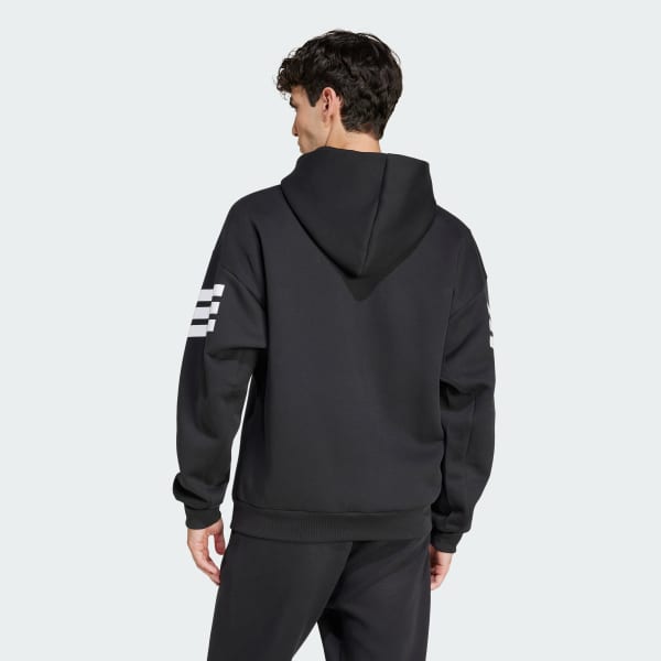 Black Future Icons 3-Stripes Full-Zip Hoodie
