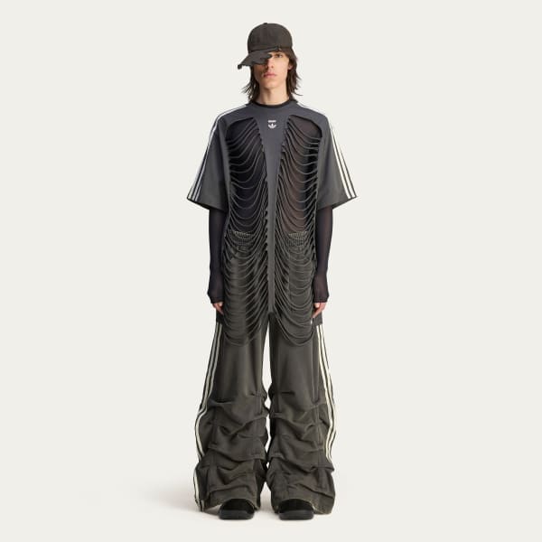 adidas by Avavav SLASHED T-SHIRT カーボン（アディダス バイ