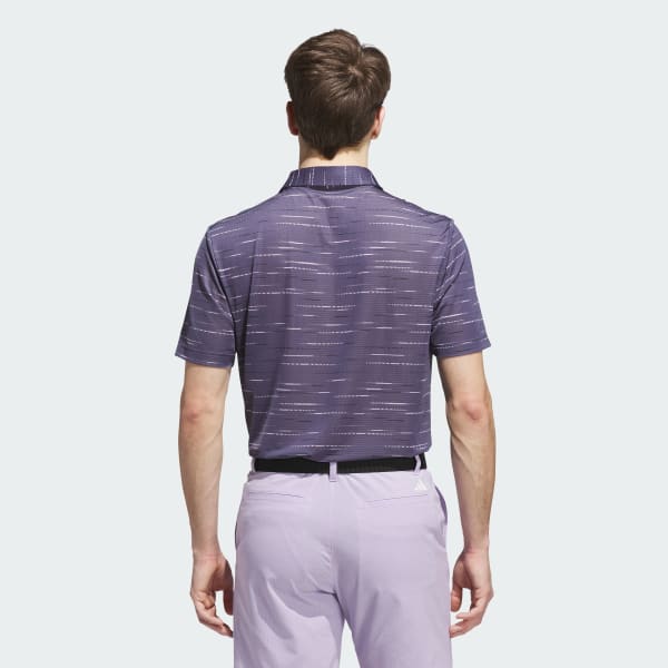 adidas Ultimate365 Mesh Glimmer Print Polo Shirt - Blue