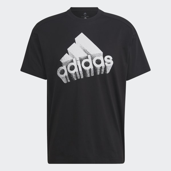 Preto T-shirt Brand Love Essentials (Unissexo) RB682