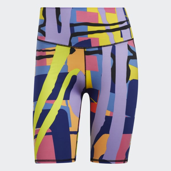 Laranja Shorts Ciclista Estampado adidas Love Unites WP141