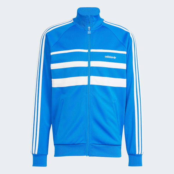 Bleu Veste de survêtement The First