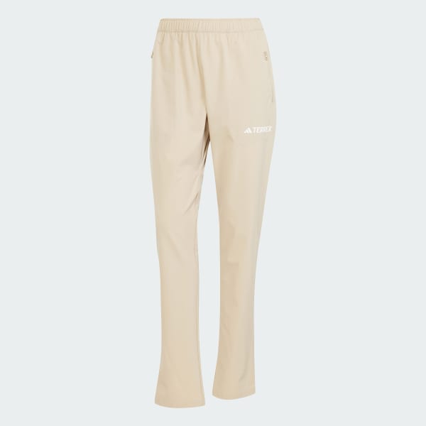 Beige Multi Essentials Stretch Pants
