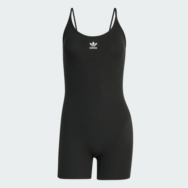 Black Essentials Rib Bodysuit