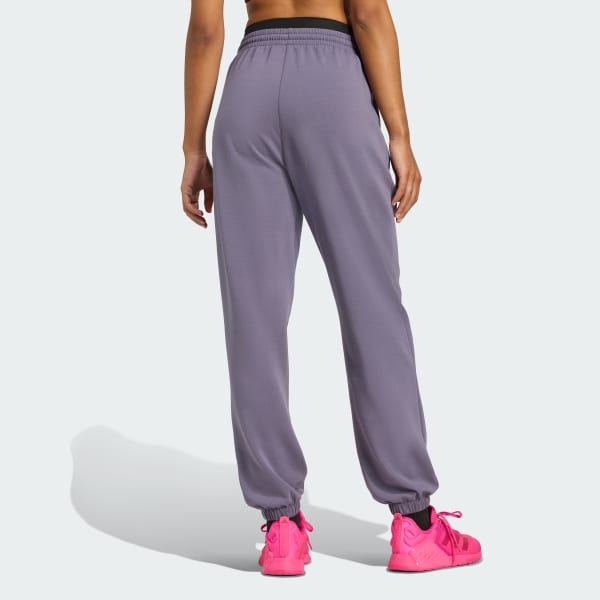 フィットネスボトムス AMIRI Women Straight Pants WKP001510 Purple AMIRI bandana-pattern Knitted Track Pants | Purple | FARFETCH