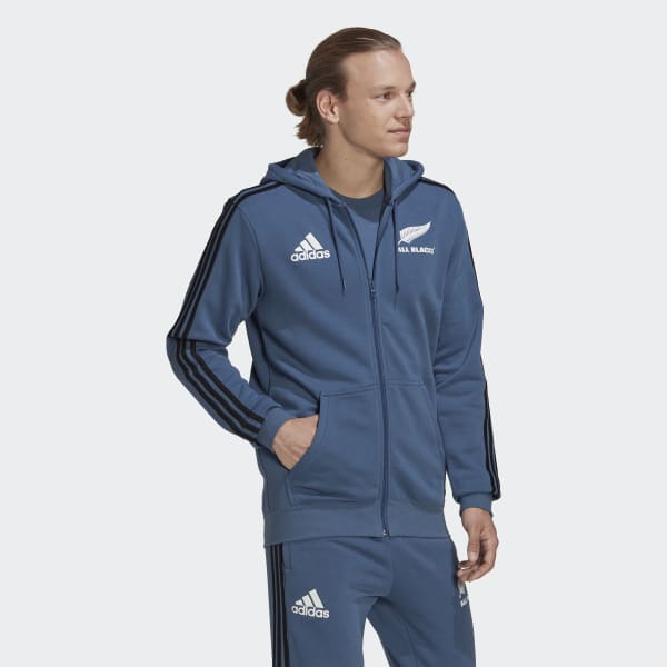 Bla All Blacks Rugby 3-Stripes hættetrøje IXS08