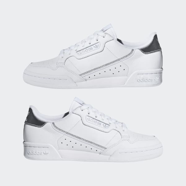 Adidas continental 80 triple white top