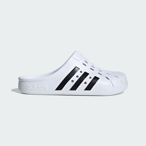 White 아딜렛 클로그