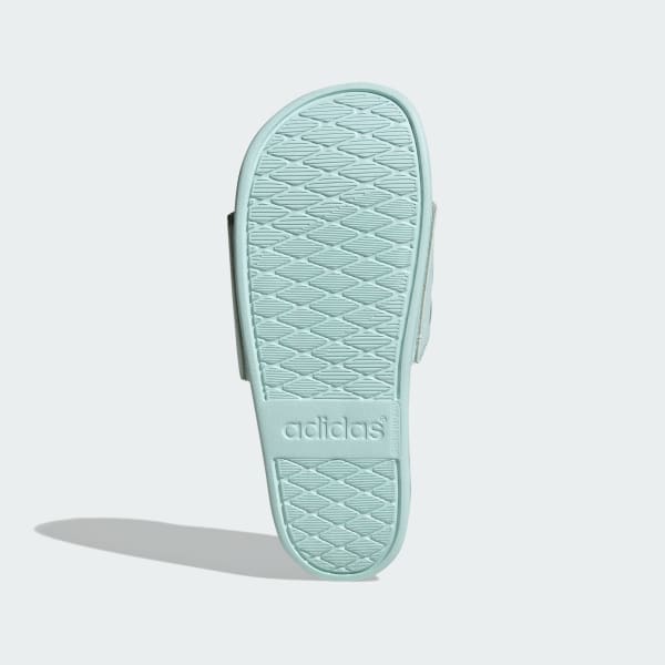 Adidas slides teal on sale