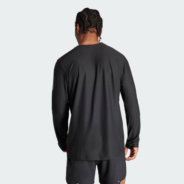 Nero Maglia Own the Run Long Sleeve