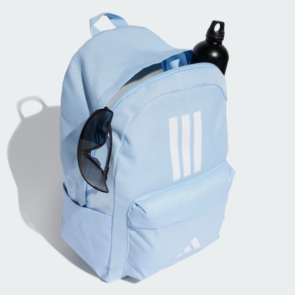 Blue Classic Back-to-School 3-Stripes Backpack