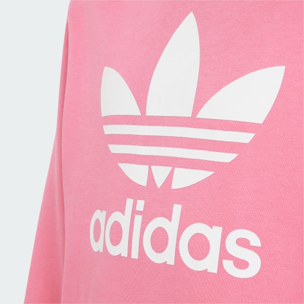 Blusa Capuz Trefoil UNISSEX Rosa adidas adidas Brasil