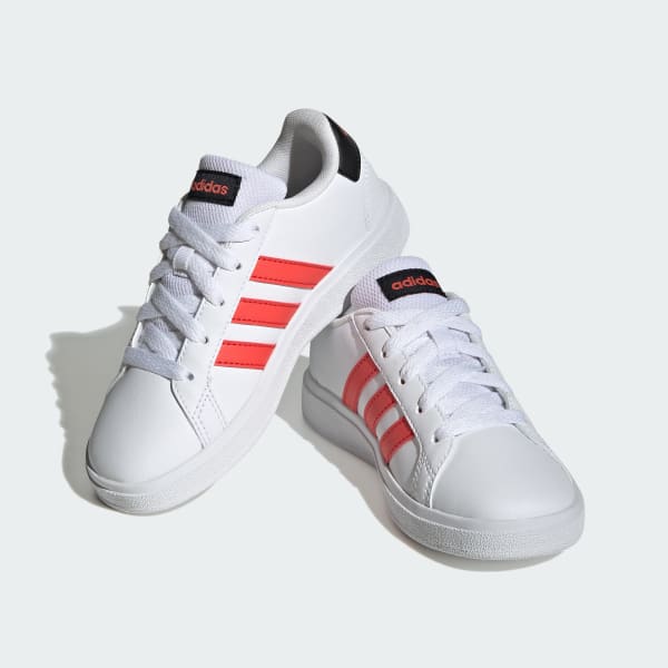adidas Grand Court Lace Up Sneakers White Free Shipping with