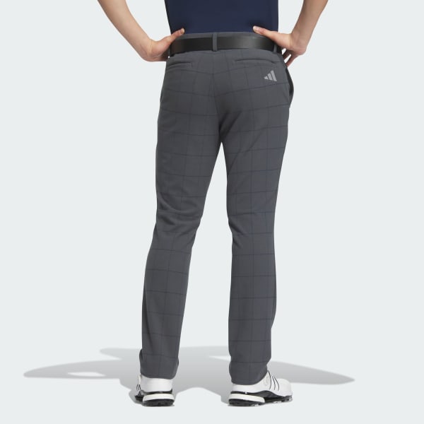 アディダス 【ゴルフ】テクスチャード チェック パンツ - グレー