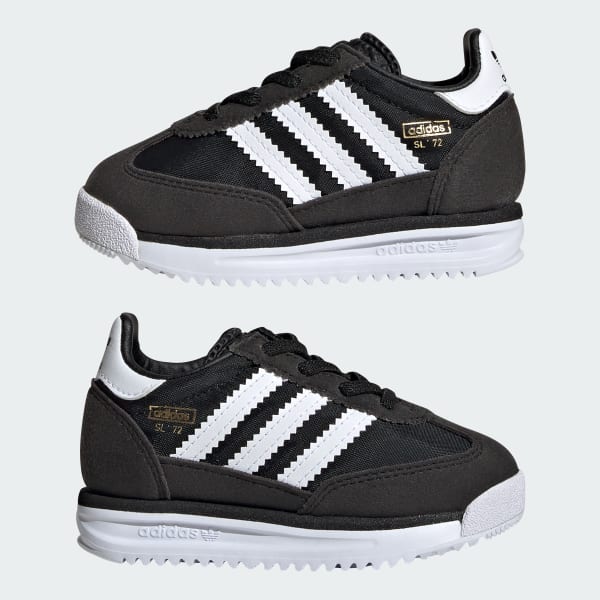 adidas SL 72 RS Elastic Laces Sneakers Kids - Black | Free adidas SL 72 RS Elastic Laces Sneakers Kids - Black | Free