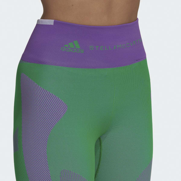 Groen adidas by Stella McCartney TrueStrength Naadloze Training Legging