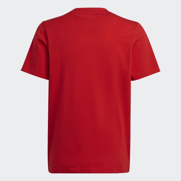 Rojo Camiseta Estampada