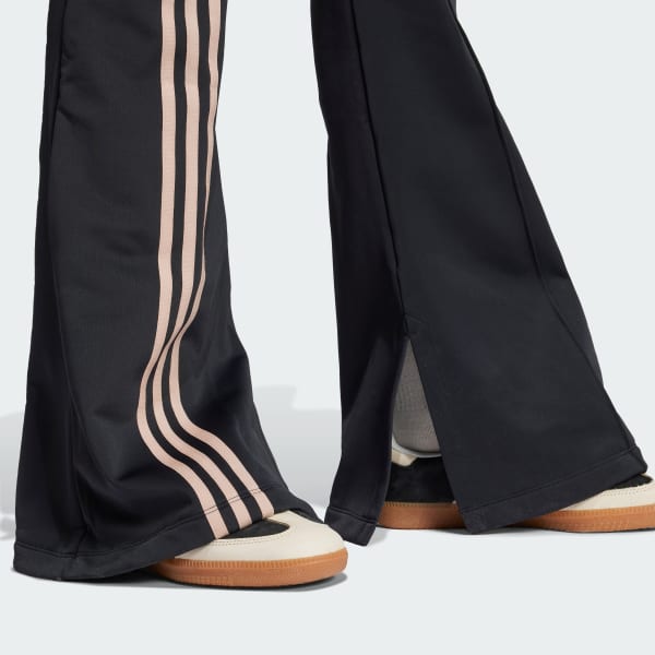 ★★Adairs★★ 3S Flared Firebird Track Pants Black JJ0934 adidas 3-Stripes Flared Firebird Track Pants - Black