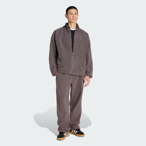 Gris VESTE DE SURVÊTEMENT MOLLETON BORG TEAMGEIST