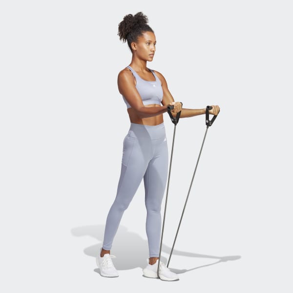 Fioletowy Train Essentials High-Intensity 7/8 Leggings