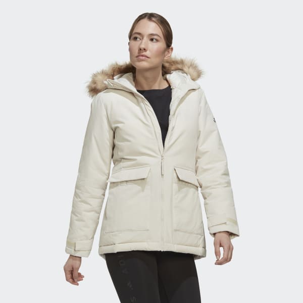 Beige Utilitas Parka met Capuchon AV267