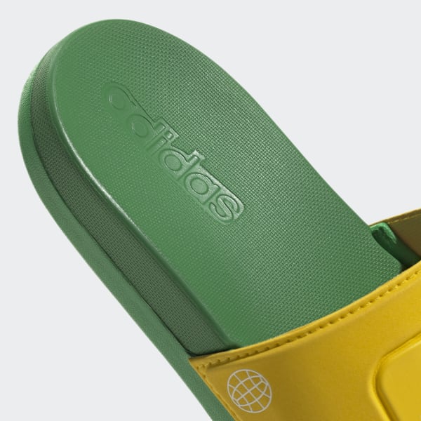 Yellow adidas Adilette Comfort x LEGO® Slides