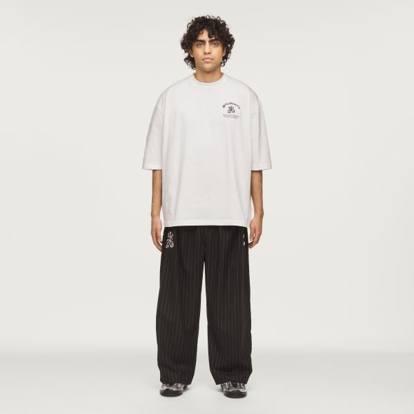 Preto Calça Esportiva Risca de Giz Chavarria