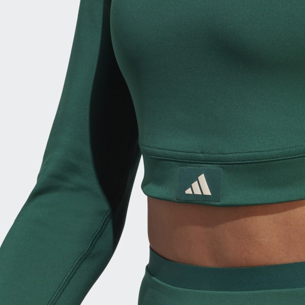 groen Sports Club Crop Longsleeve