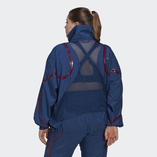 Blau adidas by Stella McCartney TruePace Woven Jacke – Große Größen QD683
