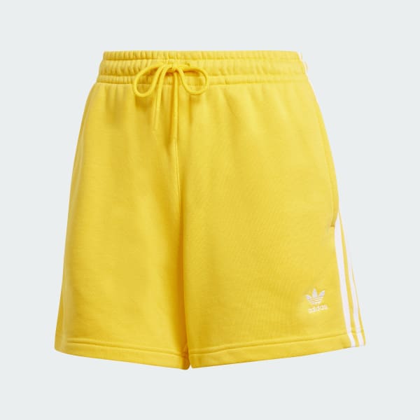 Yellow 3-Stripes French Terry Shorts