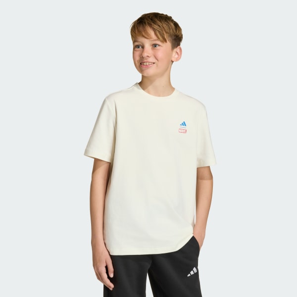 สีขาว เสื้อยืดพิมพ์ลาย ADIDAS MARVEL AVENGERS