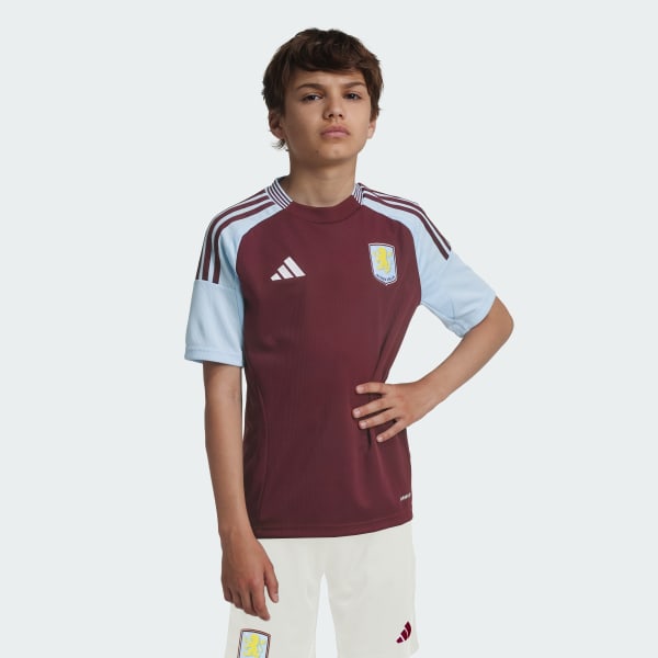 Burgundy Aston Villa FC 24/25 Kids hjemmebanetrøje