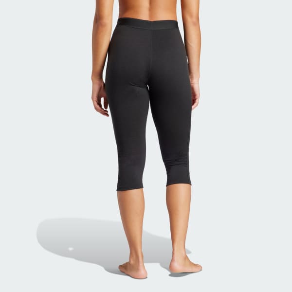 Schwarz Xperior Merino 200 Baselayer 3/4-Leggings