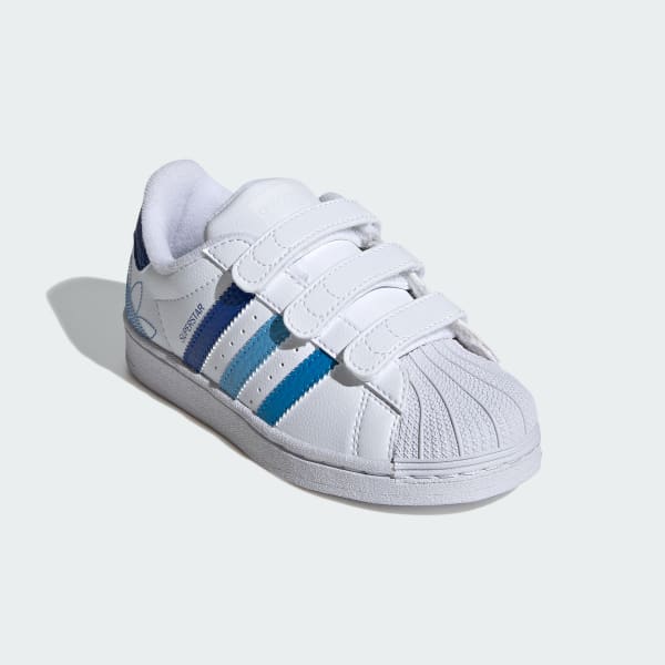 White Superstar Shoes Kids