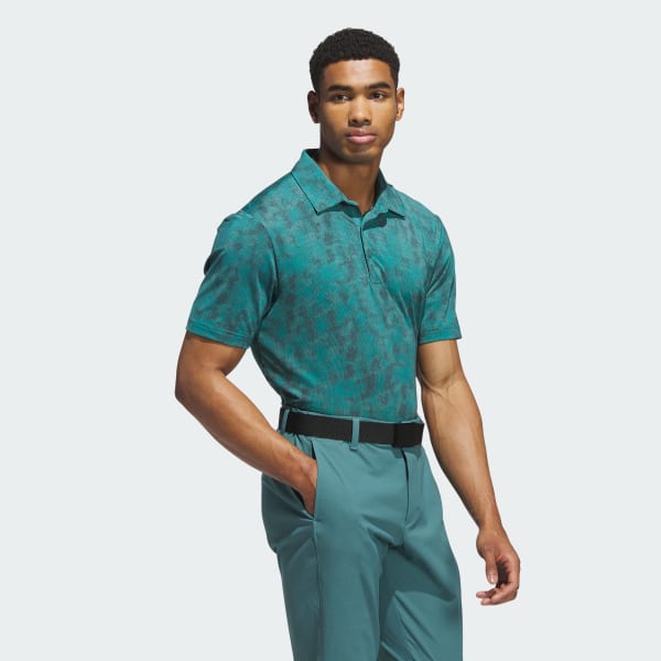 Grun Ultimate365 Textured Poloshirt mit Print