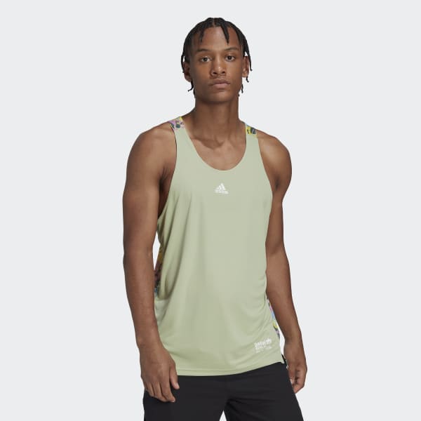 Zielony Own the Run Singlet EBT26