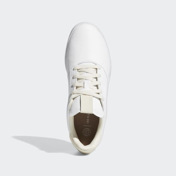 White Adicross Retro Green Golf Shoes