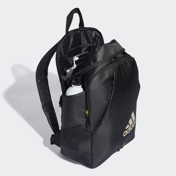Adidas originals sport backpack black gold sale