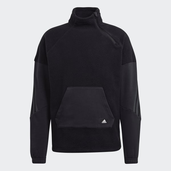 adidas Future Icons Winterized Quarter-Zip Top - Black | Free